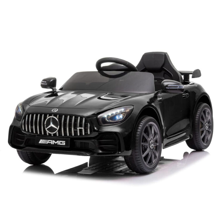 Mercedes GT R AMG crni auto na akumulator za decu