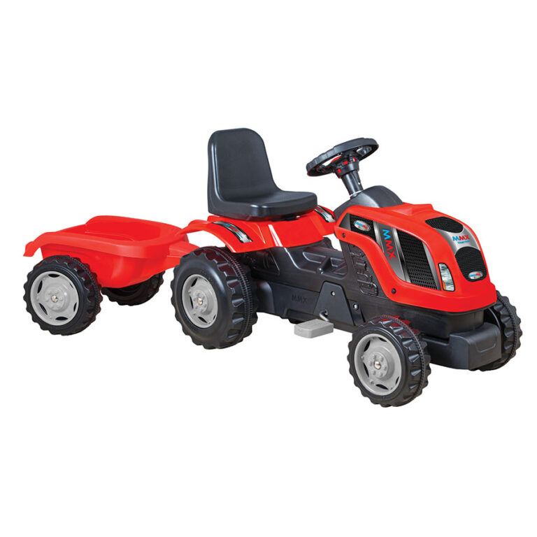 MMX model sa prikolicom u crvenoj boji na pedale za decu