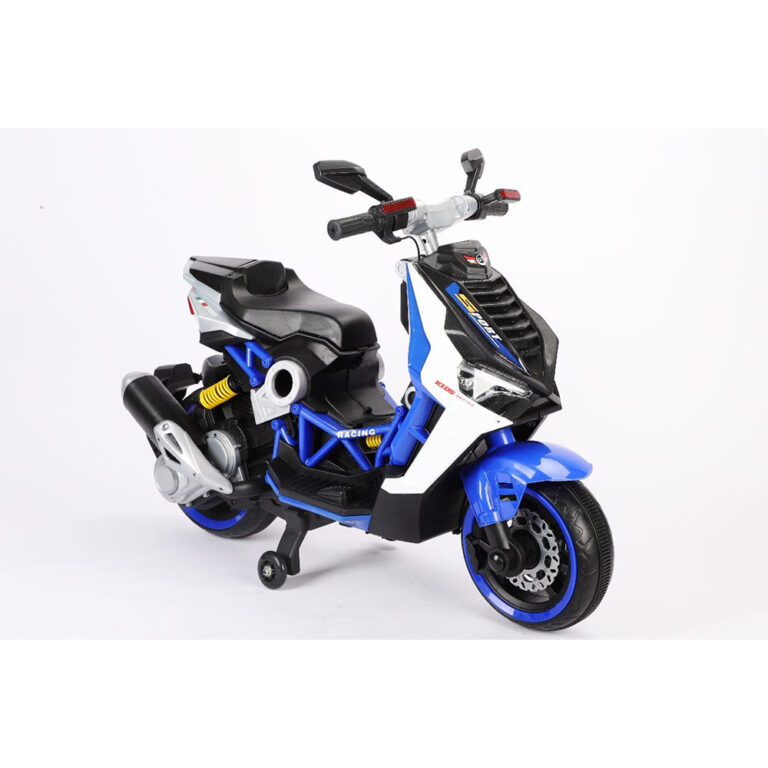 Vespa velika V12 plava motor na akumulator za decu