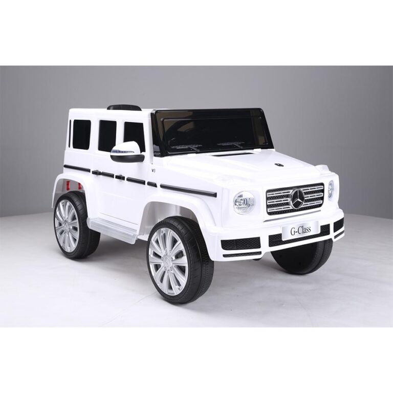 Mercedes G Class beli džip na akumulator za decu