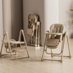 Hranilica i ljuljaška 2u1 u kivi boji za bebe