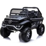 Mercedes Unimog 4x4 crni licencirani auto na akumulator za decu
