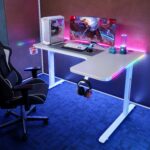 gejmerski sto model 4 beli