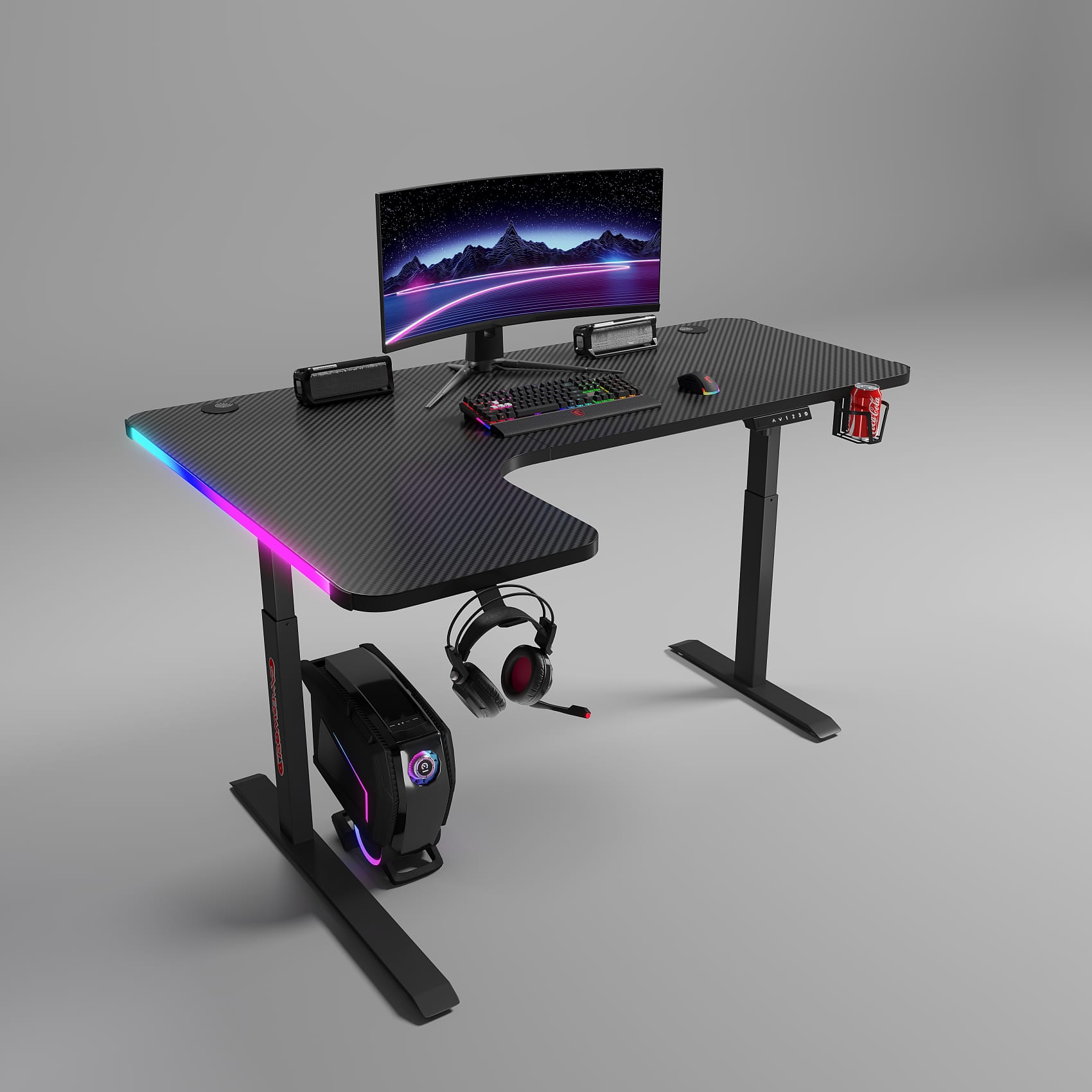 Gejmerski sto model 33 - Crni Gejmerski sto model 33 - Crni
